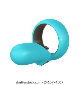 3d game vr controller. Cyberspace of metaverse game concept. Gadgets for video games. Vector illustration.