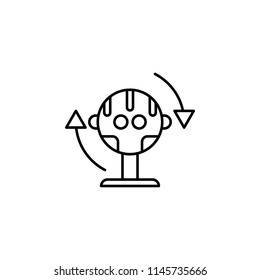 3d games icon. Element of virtual reality for mobile concept and web apps illustration. Thin line icon for website design and development, app development