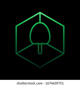 Icono nolan de juegos 3d. Línea delgada simple, vector de contorno de iconos de realidad virtual para ui y ux, sitio web o aplicación móvil