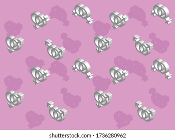 3D Gay Icons Vector Background Wallpaper Set 2-01
