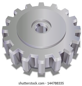 3D gear icon