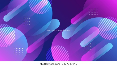 3D geometric abstract background on bright space with circles effect decoration. Graphic design element with modern shape style. Dynamic colors concept for web, flyer, poster, card, or brochure cover