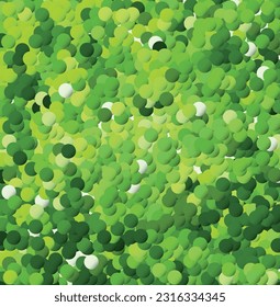 3D  geometric abstract background. Abstract white and green paper geometric circles shape  with drop shadows on white background. Modern elegant simple circles texture. 