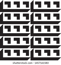 3D Geometric Abstract Frame Cube Shapes, Graphic Sunlight and Casting Diagonal Shadow, Box Building Architecture Square Modules, Straight and Diagonal Lines, Construction Bricks Structure 