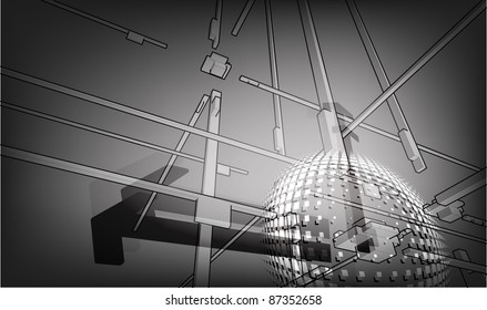 3D geometric background
