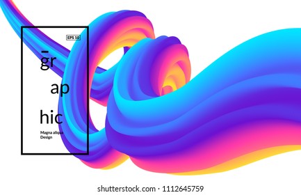 3d geometric background. Fluid shape illustration. Eps10 vector. 3d geometric background. Fluid shape illustration. Eps10 vector.