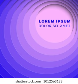 3D geometric background with paper cut round holes. vector design layout for presentation, flyer, poster, banner