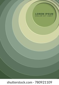 3D geometric background with paper cut round holes. vector design layout for presentation, flyer, poster, banner