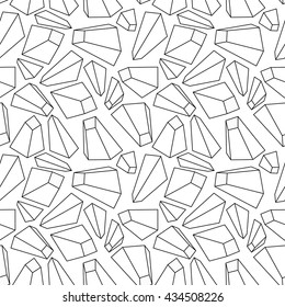 3D geometric background. Seamless pattern. Vector.