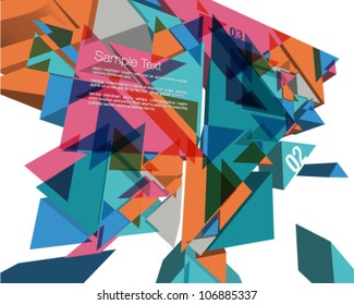 3D Geometric Colorful Design
