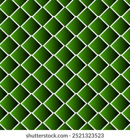 Vector sin costuras en forma de diamante geométrico 3d. Fondo de pantalla geométrico verde y blanco. Diseño para textiles, mantas, sábanas, fundas de almohadas, pisos, fondo, ropa, envoltura, tela, etc.