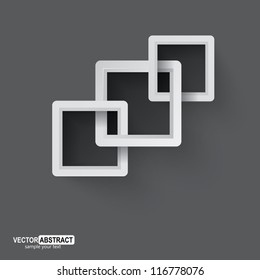 3D geometric element of twisted squares