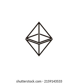 3.ª línea geométrica tricolores logotipo de construcción vectores