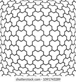 3d geometric polygonal pattern. Vector art.