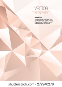 3d Geometric Red Background. Vector Illustration.
