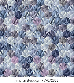 3d geometric seamless pattern. Vector tiles background.