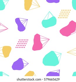 3d geometric Seamless surface pattern in bright colors. Vector illustration for the background display, website, flyers, brochures and presentations in a modern style