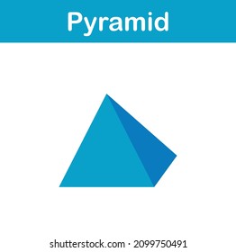 3d geometric shape of pyramid