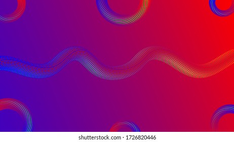 3D geometric shape tube. Abstract fluid background. Vector illustration. Dynamic twisted line. Abstract texture for posters, presentations, flyers, invitations, banners