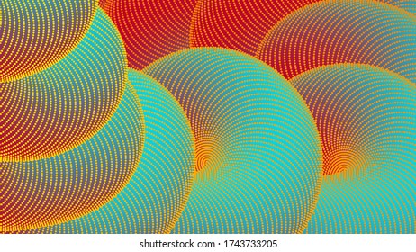 3D geometric shape tube. Abstract fluid background. Dynamic twisted line Abstract texture for posters, banners. Vector illustration. Template for social networks.