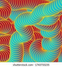 3D geometric shape tube. Abstract fluid background. Dynamic twisted line Abstract texture for posters, banners. Vector illustration. Template for social networks.