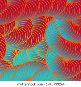 Tubo de forma geométrica 3D. Resumen del fondo del líquido. Línea dinámica retorcida Textura abstracta para afiches, banners. Ilustración vectorial. Plantilla para redes sociales.