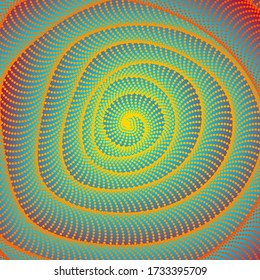 3D geometric shape tube spiral . Abstract fluid background. Vector illustration. Dynamic twisted line. Abstract texture for posters, presentations, flyers, invitations, banners. Tunnel perspective.