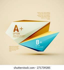 3d geometric shapes in the air. Vector abstract background. Business futuristic presentation layout or web interface or app cover. Universal composition