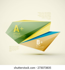 3d geometric shapes in the air. Vector abstract background. Business futuristic presentation layout or web interface or app cover. Universal composition