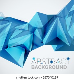 3 d formas geométricas en el aire. Fondo abstracto vectorial. Diseño de presentación futurista de negocios o interfaz web o portada de aplicación. Composición universal