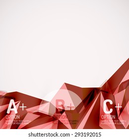 3 d formas geométricas en el aire. Fondo abstracto vectorial. Diseño de presentación futurista de negocios o interfaz web o portada de aplicación. Composición universal