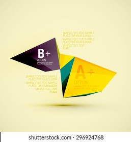 3d geometric shapes in the air. Vector abstract background. Business futuristic presentation layout or web interface or app cover. Universal composition