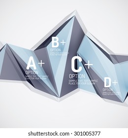 3 d formas geométricas en el aire. Fondo abstracto vectorial. Diseño de presentación futurista de negocios o interfaz web o portada de aplicación. Composición universal