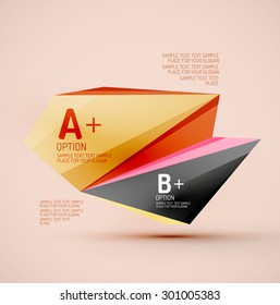 3d geometric shapes in the air. Vector abstract background. Business futuristic presentation layout or web interface or app cover. Universal composition