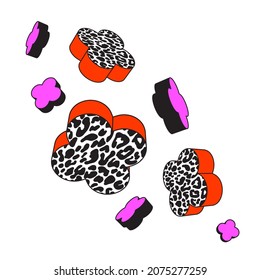 3d geometric shapes in vector. Geometric elements for design.