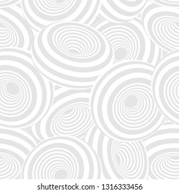 3d geometric striped donuts seamless repetitive vector pattern background