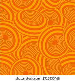 3d geometric striped donuts seamless repetitive vector pattern background