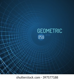 3d geometric vector background for business or science presentation.