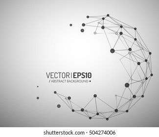 3D fundo vetorial geométrico para apresentação de negócios ou ciência.