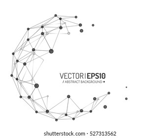 3d geometric vector background for business or science presentation.