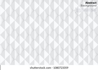 3D geometry background in paper art style for template design and product advertising. Abstract minimal pattern and texture for background. Vector illustration.