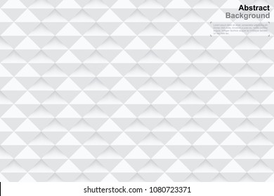 3D geometry background in paper art style for template design and product advertising. Abstract minimal pattern and texture for background. Vector illustration.