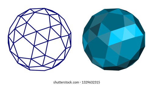 3D geometry, shapes, shapes, blue, abstract, background, moveable.impossible