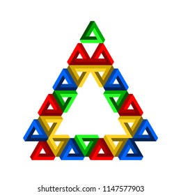 3D geometry, white background, easy design, for creating more difficult ideas can apply to publications and websites.impossible.