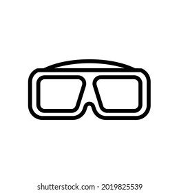 3D glass icon, Line Vector graphics