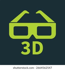 3D Glass trendy useful vector Illustration design gorgeous colorful green background.eps