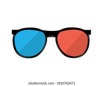 3d glass vector illustration on white