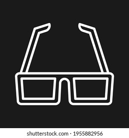 3d glasses, glasses, beach icon vector image. Can be used for Summer and Holidays. Suitable for mobile apps, web apps and print media.