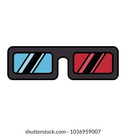 3d glasses cinema icon