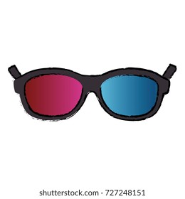 3d glasses cinema icon